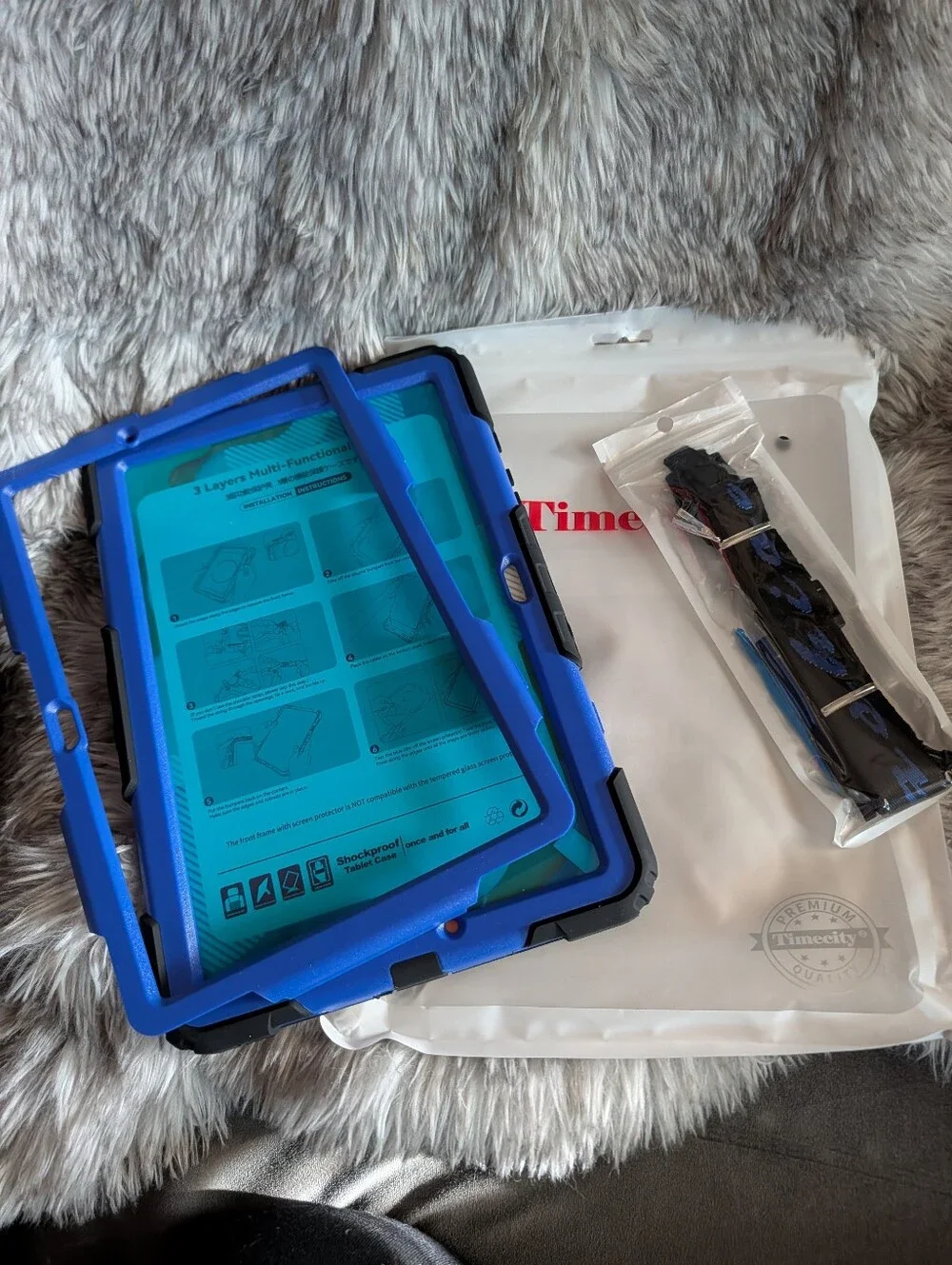 Timecity Protective Tablet Case in Blue/Teal For Samsung Galaxy A9+/A9